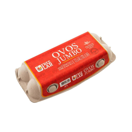 Ovos Vermelhos Jumbo Free Lar com 10 Unidades