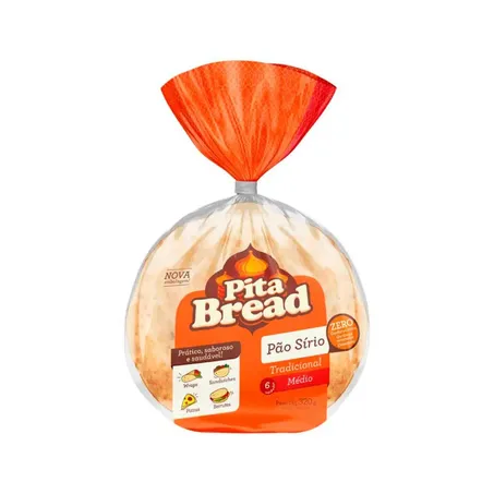 Pita Bread Pão Sírio Médio 320G