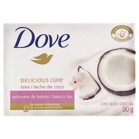 SABONETE LEITE DE COCO E PÉTALAS DE JASMIN DOVE DELICIOUS CARE