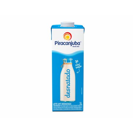 Leite longa vida piracanjuba 1l desnatado
