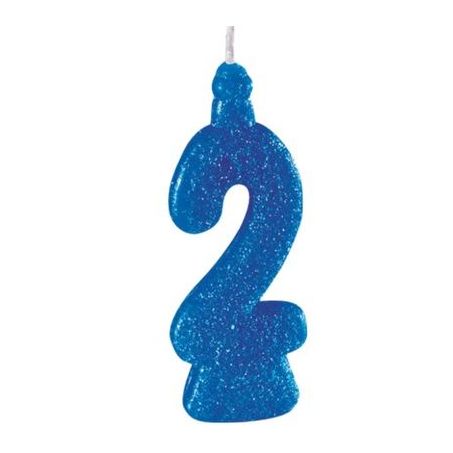 VELA NUMERADA KIREY SUPER AZUL N-2