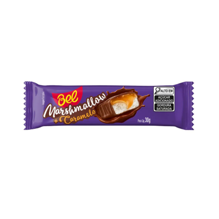 CHOC.BEL 30G MARSHMALLOW/CARAMELO