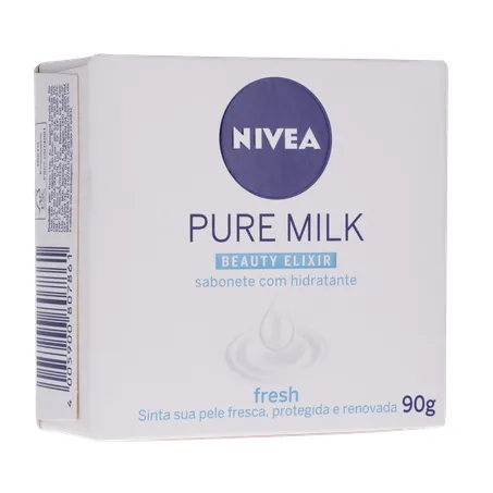 Sabonete nivea hidratante pure milk fresh caixa 90g 360-16