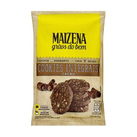 Cookie Integral Maizena Grãos Do Bem Cacau 30G
