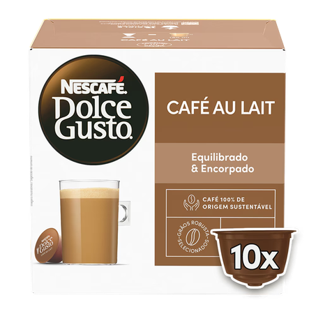 Cápsula Dolce Gusto Ao Leite Caixa 10 Unidades