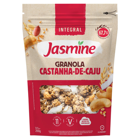 Granola Jasmine 250g - Integral - Castanha-de-caju