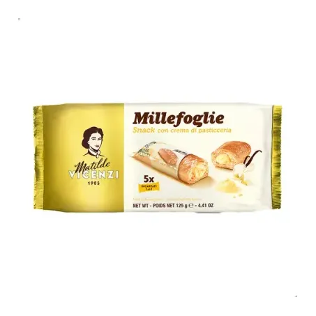 Biscoito Matilde Vicenzi 125g Folhado Crema Di Pasticceria