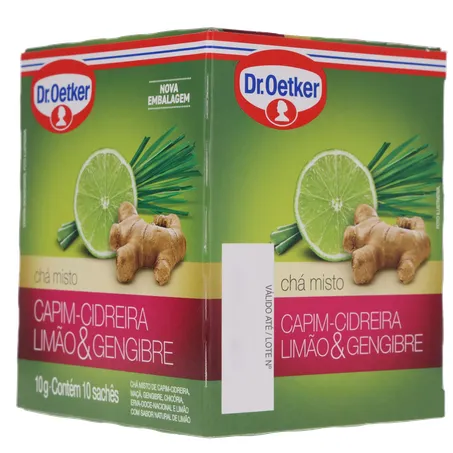 Chá Dr Oetker Cidreira e Limão/Gengibre C/10 Sachês 360-5