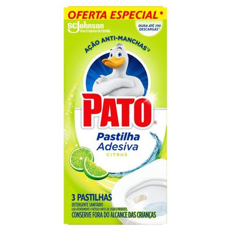 Pastilha sanitária pato citrus com 3 unidades