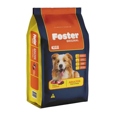 Ração carne adulto foster 1kg