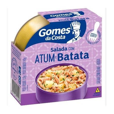Salada com atum batata gomes da costa lata 150g