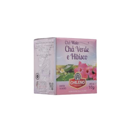 Chá Misto Chileno Chá Verde e Hibisco Caixa com 10un - 10gr 360-24
