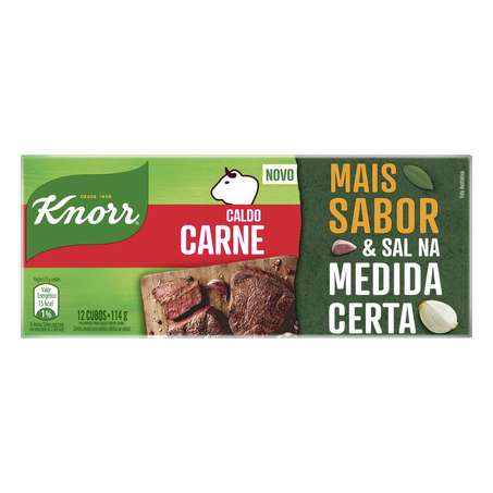 Caldo em Cubos Knorr Carne Caixa com 12un - 114gr