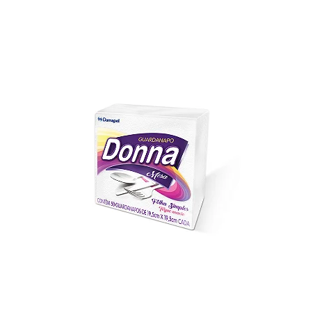 Guardanapo Donna Branco Pequeno c/50un