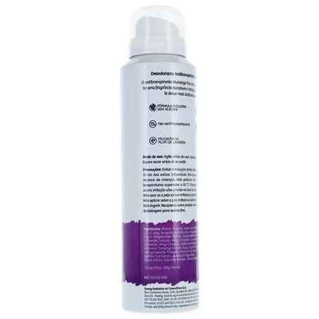 Desodorante Aerosol Monange Flor De Lavanda 150ml 360-12