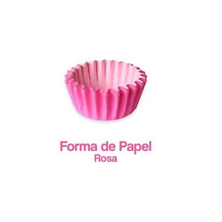 Forminha papel plac n4 c/100 rosa