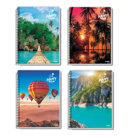CADERNO CREDEAL HAPPY/ADVENT CD1/4 96F UN