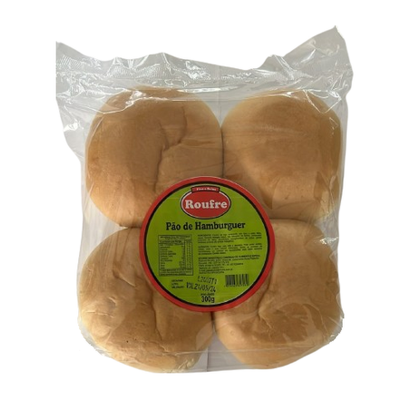 PÃO DE HAMBURGUER ROUFRE 4UN 300G