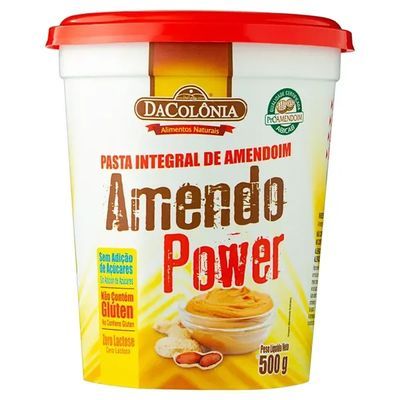 Pasta amendoim integral power da colonia 500g