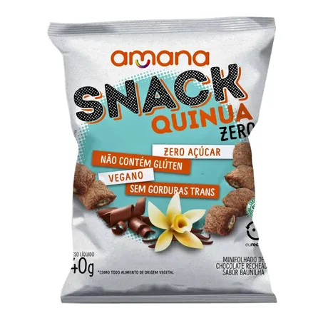 SNACK CHOCOLATE ZERO BAUNILHA - AMANA