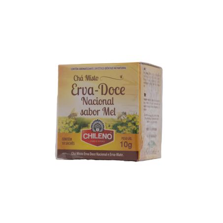 Chá Chileno Erva-Doce-Nacional e Mel Caixa com 10un - 10gr 360-34