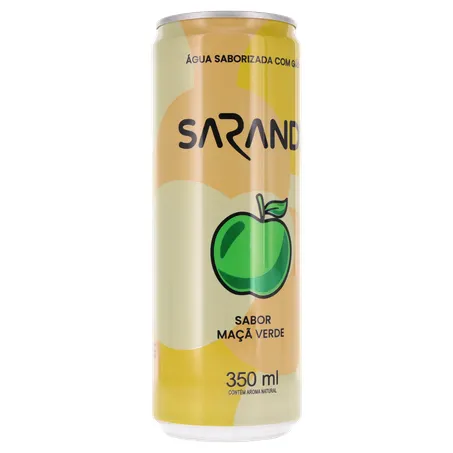 ÁGUA SABORIZADA COM GÁS SARANDI MAÇA VERDE LATA 350ML 360-34