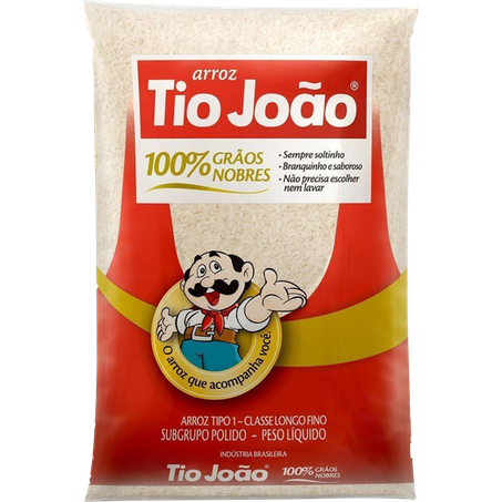 Arroz tio joao polido branco t1 5kg