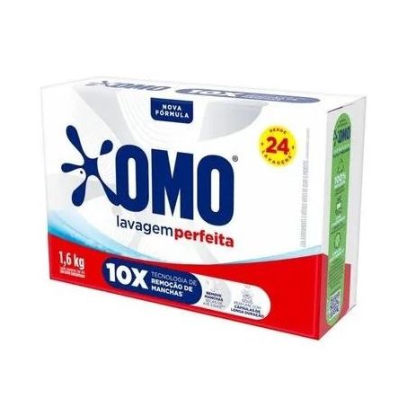 Sabão em pó omo lavagem perfeita promo 1,6kg 360-1