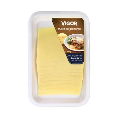 Queijo Emmental Fatiado Vigor 150G