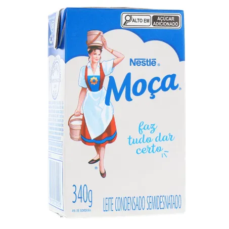 Leite Condensado Nestlé Moça Semidesnatado Caixa 340gr 360-34