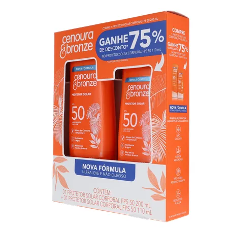 Protetor solar corporal cenoura e bronze 360-4