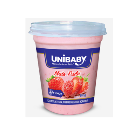Iogurte Unibaby 400g Mais Frutas Morango