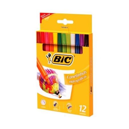 Canetinha escolar bic hidrog.feltro.c/12