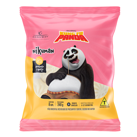 Nikuman Long Way Kung Fu Panda Presunto E Queijo 240g
