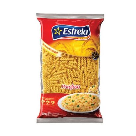 MASSA ESTRELA SEMOLA 500G PARAFUSO