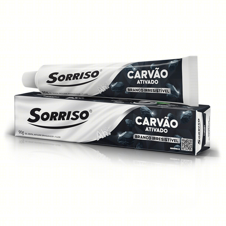 Gel dental sorriso carvao ativado 90g
