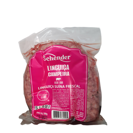 LINGUICA SUINA SCHENDER 500G CAMPEIRA