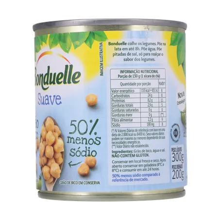 Grao de bico bonduelle suave lt200g 360-5