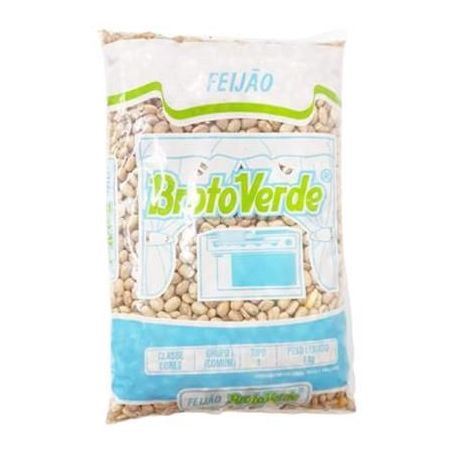 Feijao Carioca Broto Verde 1kg 