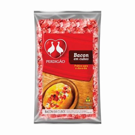 Bacon Perdigão Defumado Cubos Pacote