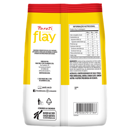 Snack Parati Flay Gourmet Queijo Coalho 40g 360-1