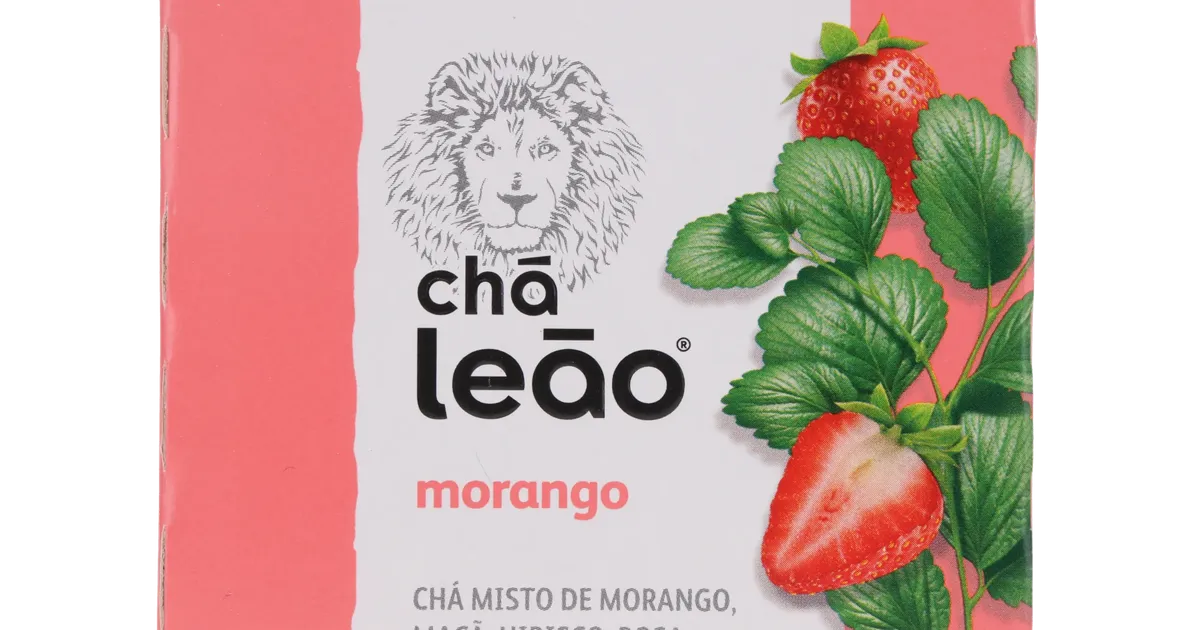 Chá Leão Morango Caixa 20G