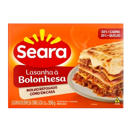   SEARA LASANHA BOLONHESA 350G