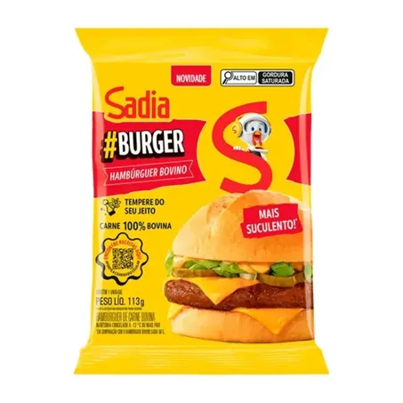 HAMBURGUER BOVINO SADIA 113G