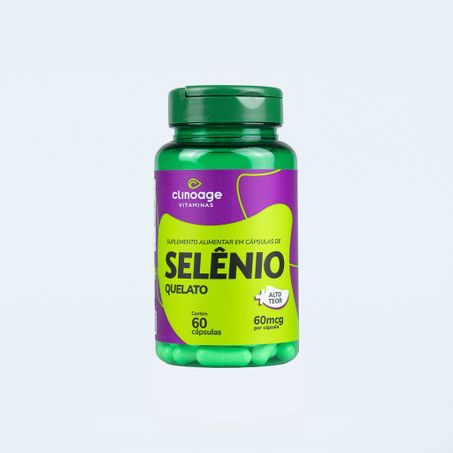 SELÊNIO QUELATO 500MG 60CAPSULAS CLINOAGE