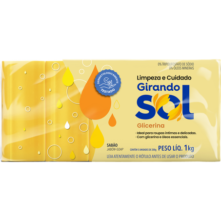 SABAO GIRANDO SOL 5X200G GLICERINA