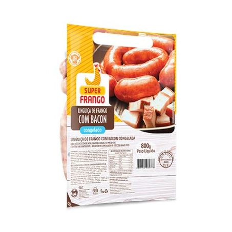 LINGUIÇA SUPER FRANGO COM BACON 800G