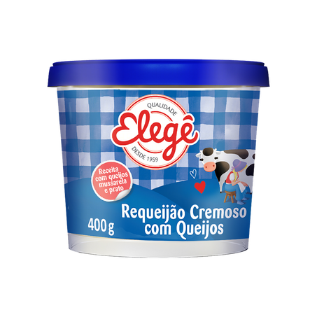Requeijão tradicional elegê pote 400g