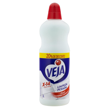 Limpador Limpeza Pesada Veja 1 Litro - Cloro - Com 20% de Desconto