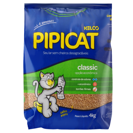 Granulado Sanitário para Gatos Classic Pipicat 4kg